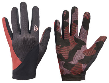 Kesztyű MERIDA SECOND SKIN hosszú bordó/fekete 