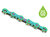 Lánc KMC X12 WAX 12 seb. 1/2x11/128 126L Aurora Green