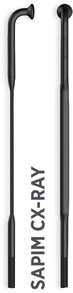 Küllő SAPIM CX-RAY Inox 14G J-Bend fekete + Polyax Alu 14G 14mm fekete